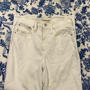 Madewell White Skinny Jeans